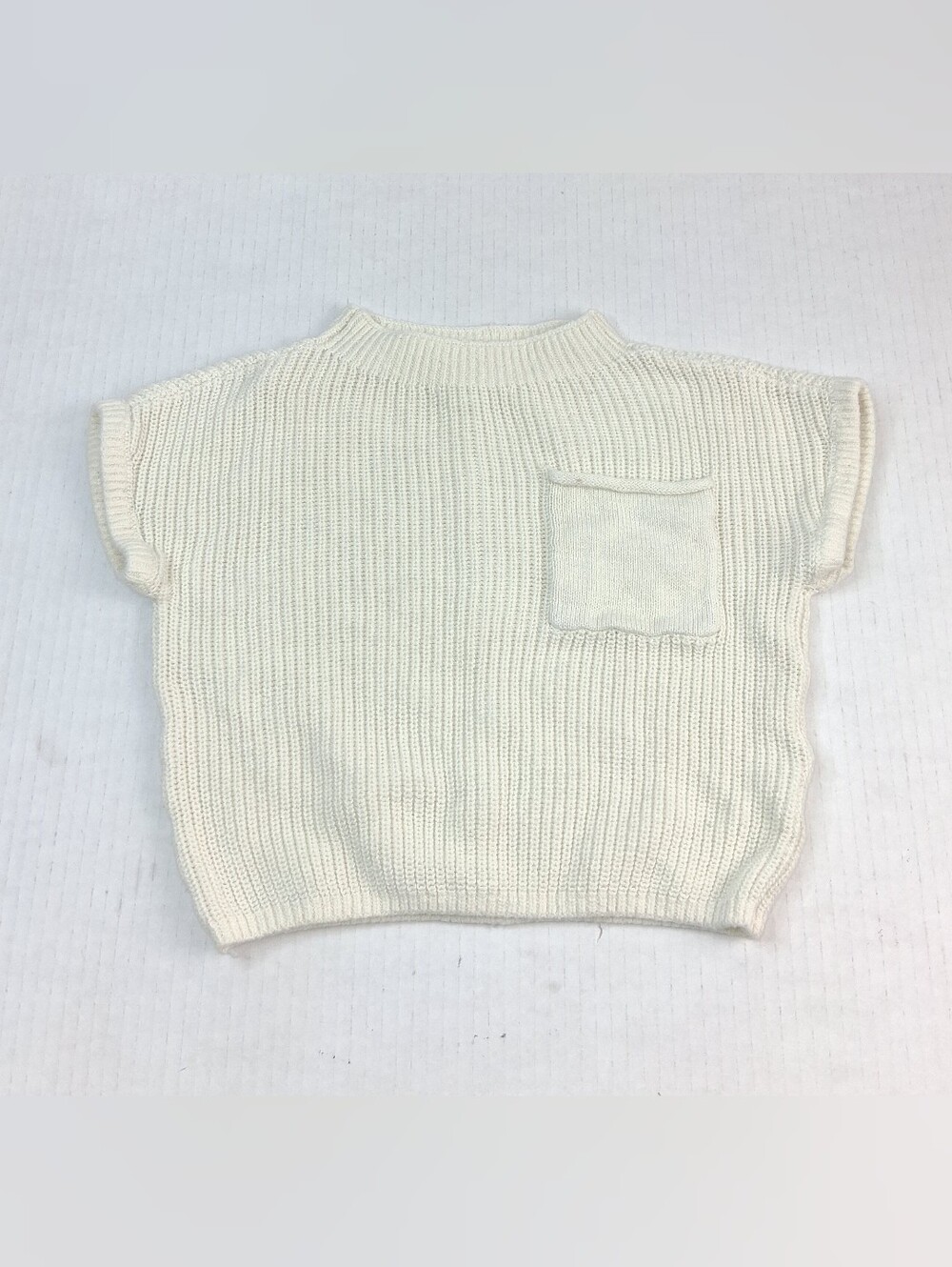 Grayson Mini Ivory Pullover Short Sleeve Sweater 18M
